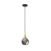 Lampa Wisząca Nowoczesna 1Xe27 Lacrima Smoky/Gold