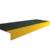 Mata schodowa Lity Nie Czarny/żółty Zabezpieczenie krawędzi Coba Europe Plastik wzmacniany włóknem szklanym, Węglik