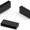 Pin header, 2 pole, pitch 5.7 mm, straight, black, 657002130201