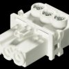 91.931.9153.0 Device connection (snap-in) - socket, white, 3-pin