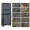 Sealey AP35TBCOMBO Tool Chest Combi 16 Drawer Ball Bearing Slides Blk/Grey 420pc
