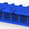 Pin header, 6 pole, pitch 5 mm, straight, blue, 2-1376385-3