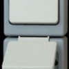 1301.4800.3 Switch/socket, wet room IP44, grey