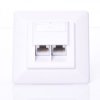GNIAZDO PODTYNKOWE 2xRJ45 UTP KAT.5E 80x80mm D-LAN