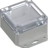 TRU COMPONENTS 6U07080805639 TC-13865228 Urządzenia przemysłowe 106.5 x 76.5 x 45 poliwęglan szary błyszczący 1 szt.