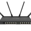 Router WiFi Dual Band 1733Mb/s, 10x RJ45 1000Mb/s, 1x SFP+ Mikrotik RB4011iGS+5HacQ2HnD-IN