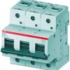 Wyłącznik nadprądowy MCB, Typ B, 3-biegunowy, 63A, 400V, ABB S803N-B63, S800N