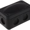 Cable junction box, no. of entries: 4, 1.5 mm², black, IP66/IP67, 10109571