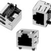 Socket, RJ45, 8 pole, 8P8C, Cat 3, solder connection, through hole, 615008140621