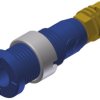 Gniazdo bananowe Żeński Połączenie lutowane typ Gniazdo bananowe Niebieski 10A Hirschmann Test & Measurement rozmiar 2mm