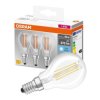 3PAK Żarówka LED E14 P45 4W = 40W 470lm 4000K Neutralna 320 Filament OSRAM Base