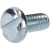 R-TECH 337191 Slotted Pan Head Machine Screws BZP M6 12mm - Pack Of 100