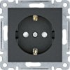Lumina Gniazdo SCHUKO z przesłoną styków czarne WL1063