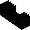 Extruded heatsink, (L x W x H) 37.5 x 97 x 25 mm, 2.8 to 1.3 K/W, black anodized, 10018850