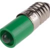 Lampka kontrolna Zielony 24V dc E5 LED średnica 6mm długość 18mm