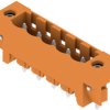 Pin header, 5 pole, pitch 5.08 mm, straight, orange, 1147990000
