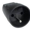 G-10 gniazdo elektryczne przedłużacza z uziemieniem - czarny