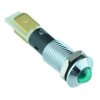 Green LED 10mm Metal Panel Indicator 12V
