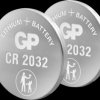 GPCR2032STD192C2 Lithium button cell, 3 V, 220 mAh, 20.0 x 3.2 mm, pack of 2