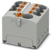 Distribution block, push-in connection, 0.2-6.0 mm², 7 pole, 32 A, 6 kV, gray, 3273856