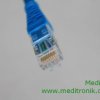 Patchcord miedziany U/FTP kat.6a dł.0,5m niebieski