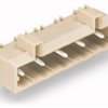 Pin header, 4 pole, pitch 7.5 mm, angled, light gray, 721-834/001-000