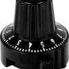 Locking knob, 6 mm, Plastic, black