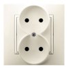ARIA Gniazdo podwójne kompletne z ramką ecru GP-2U/27 OSPEL
