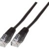 Telephone cable, RJ45 plug, straight to RJ45 plug, straight, 10 m, black, K2422.10