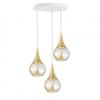 Lampa wisząca 3x E27 LACRIMA WHITE