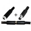 Wtyk Gniazdo DC 2.1x5.5mm męski + żeński na przewód