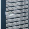 Steel magazine, with 60 drawers, blue, (L x W x D) 552 x 306 x 150 mm, STAHLMAGAZIN 1260-00