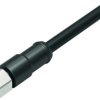 Sensor actuator cable, M12-cable socket, straight to open end, 1.85 m, PUR, black, 77 8730 0000 30709-0185