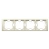 SIMON BASIC NEOS Ramka 4 poczwórna uniwersalna beżowa BMRC4/12 KONTAKT SIMON