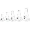 EISCO CH196034 Premium Erlenmeyer Set, Narrow Neck, Borosilicate 3.3 Glass