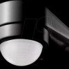 6612 Motion detector, infrared, IP65, black, corner mounting