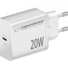 EZC104W szybka ładowarka sieciowa USB C, moc 20W, biała