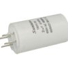 Kondensator; silnikowy (rozruchowy); TS11-12 4 450V 2uF; 2uF; 450V; fi 35x65mm; konektory 6,3mm; Suntan; RoHS