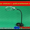 Lupa stołowa z podświetleniem LED