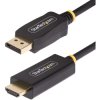 StarTech.com 6F-DP-HDMI-4K60-HDR 6.6ft (2m) DisplayPort to HDMI Adapter Cable,