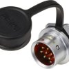 Złącze okrągłe męskie push-pull Weipu SF1212/P7, 7 pin, 125 V/AC, IP67, do lutowania