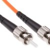 Kabel światłowodowy, średnica: 62.5/125μm, OM1 Wielomodowy, Pomarańczowy, ST / ST