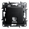 Gniazdo telefoniczne RJ11 czarne Niloe Step 863555