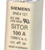 Bezpiecznik z wyśrodkowanym wyprowadzeniem 100A 1000V ac NH0 aR Siemens
