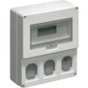 Rozdzielnia budowlana pusta 12 mod.3 gniazda 16A szara EC69024
