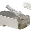 Wtyk RJ45 kat.6 STP Alantec srebrny 100szt.