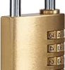 Kłódka szyfrowa średnica szekli: 6mm Yale Kłódka szyfrowa W budynkach mosiężna