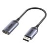UNITEK Adapter DisplayPort 1.4 / HDMI 2.1 FHD@60 (wtyk / gniazdo) 15cm