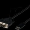 EBUSBC-DVIK.2 Adapter cable USB C > DVI, 1080p, 2.0 m