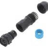 Złącze okrągłe X-Lok, wtyk, motaż na przewód, PIN: 3 żeńskie ze stykami IP68 CC-03BMFB-QL8LPP